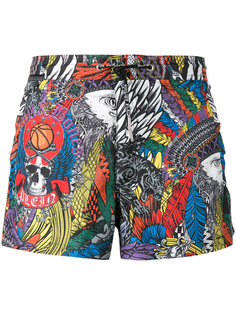 printed swimming trunks Philipp Plein