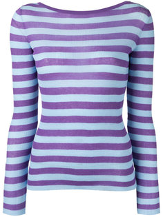 striped V-neck jumper  Ermanno Scervino