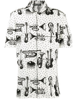 рубашка с принтом музыкальных инструментов Dolce &amp; Gabbana