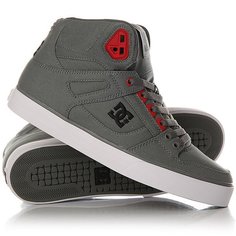 Кеды кроссовки высокие DC Spartan High Wc Grey/Black/Red