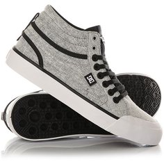 Кеды кроссовки высокие женские DC Shoes Evan Txse Black/Charcoal