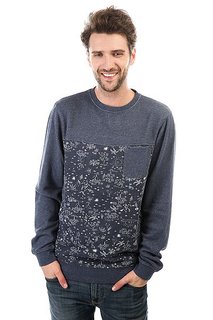 Толстовка классическая Quiksilver Cyclopscrew Navy Blazer Heather