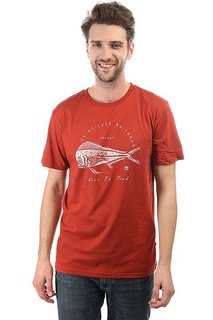 Футболка Quiksilver Livetofish Red Ochre