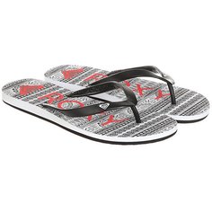 Вьетнамки женские Roxy Tahiti Black/White Stencil