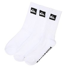 Носки средние Quiksilver 3 Pack Crew White