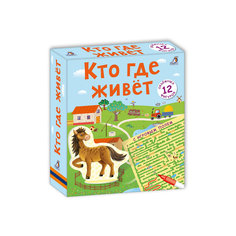 Пазлы "Кто где живет?", 3D Робинс