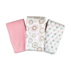 Набор пеленок Muslin Swaddleme, 3 шт., Summer Infant, розовый/орнамент
