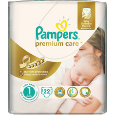 Подгузники Pampers Premium Care, 2-5 кг, 1 размер, 22 шт., Pampers