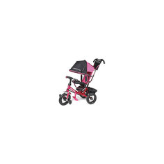 Трехколесный велосипед, с надувными колесами, розовый,  Super Trike