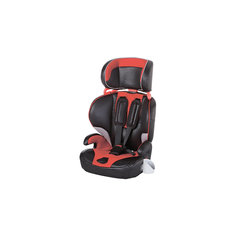 Автокресло CS901-W4VR 9-36 кг., Geoby, черный с красными вставками