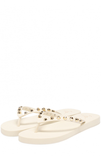 Резиновые шлепанцы с заклепками Giuseppe Zanotti Design