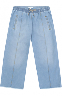 Укороченные расклешенные джинсы с прострочкой Chloé