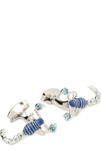 Запонки с кристаллами Swarovski Tateossian