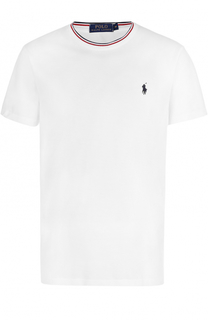 Хлопковая футболка с контрастной отделкой Polo Ralph Lauren
