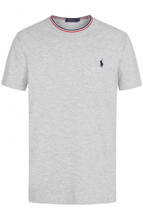 Хлопковая футболка с контрастной отделкой Polo Ralph Lauren