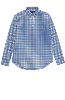 Рубашка из смеси хлопка и льна Polo Ralph Lauren