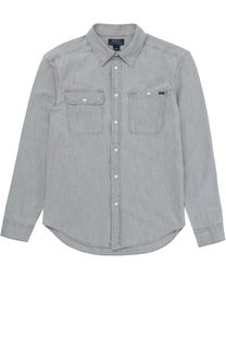 Рубашка из хлопка с накладными карманами Polo Ralph Lauren