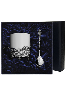 Набор кофейный: чашка, ложка Аргента