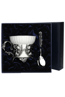 Набор кофейный: чашка, ложка Аргента