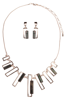 Комплект: колье, серьги Fiore Lune