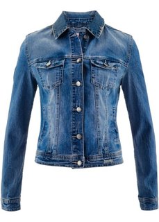 Джинсовая куртка от Maite Kelly (синий «потертый») Bonprix