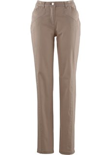 Комфортные брюки стретч, cредний рост (N) (серо-коричневый) Bonprix