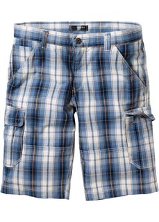 Бермуды карго Regular Fit в клетку (ночная синь в клетку) Bonprix