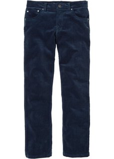 Вельветовые брюки, низкий + высокий рост (U + S) (темно-синий) Bonprix