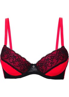 Бюстгальтер, чашка B (клубничный/черный) Bonprix