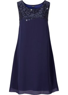 Платье с пайетками (темно-синий) Bonprix