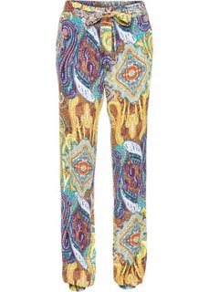 Широкие брюки (коричневый с узором) Bonprix