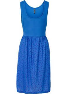 Трикотажное платье (синий/королевский синий с принтом) Bonprix