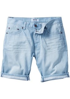 Джинсовые бермуды Regular Fit (голубой выбеленный с эффектом поношенности) Bonprix