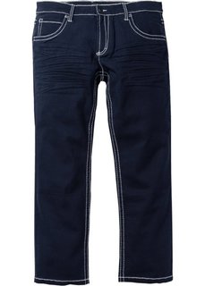 Брюки-стретч Regular Fit Straight, низкий + высокий рост (U + S) (темно-синий) Bonprix