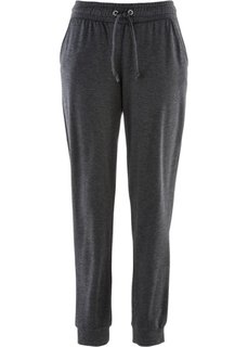 Спортивные брюки из трикотажа (антрацитовый меланж) Bonprix