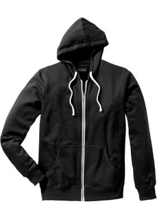 Трикотажная куртка традиционного прямого покроя (черный) Bonprix