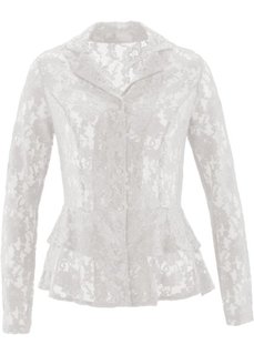 Кружевная блузка (цвет белой шерсти) Bonprix