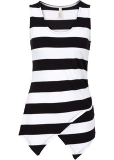 Футболка в полоску (черный/белый) Bonprix