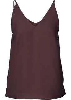 Шифоновый топ (темно-баклажановый) Bonprix