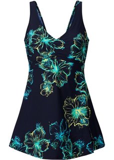 Формирующее купальное платье (темно-синий/бирюзовый) Bonprix