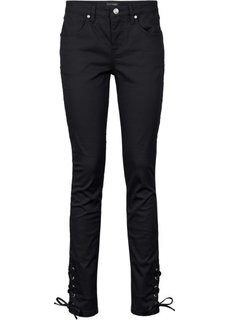 Брюки-стретч длиной по щиколотку (черный) Bonprix