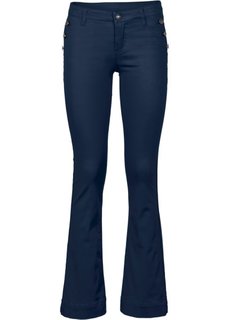 Брюки-стретч Bootcut (темно-синий) Bonprix