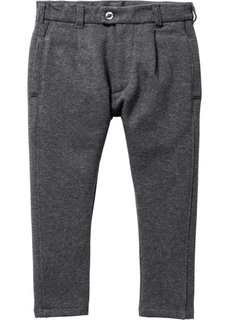 Трикотажные брюки со складками в поясе, Размеры  80-134 (антрацитовый меланж) Bonprix