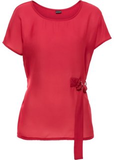 Блузка с коротким рукавом (красный) Bonprix