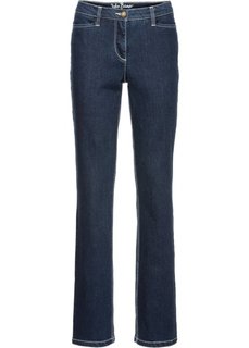 Формирующие джинсы-стретч STRAIGHT, низкий рост (K) (темно-синий) Bonprix