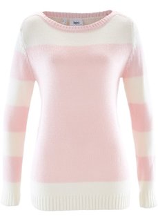 Пуловер (жемчужно-розовый/цвет белой шерсти) Bonprix