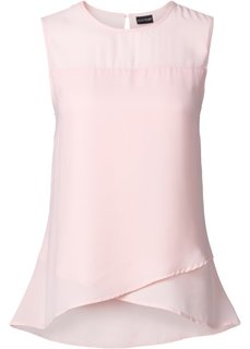 Блузка-топ без рукавов (нежно-розовый) Bonprix