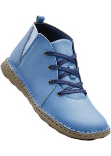 Кожаные ботинки (синий лед/темно-синий) Bonprix