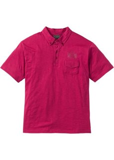 Футболка-поло Regular Fit (ягодный) Bonprix