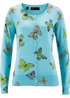 Кардиган (мятный с рисунком) Bonprix